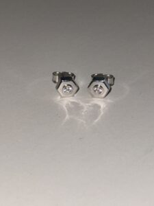 HEX NUT — сережки зі срібла 925 DELUSION