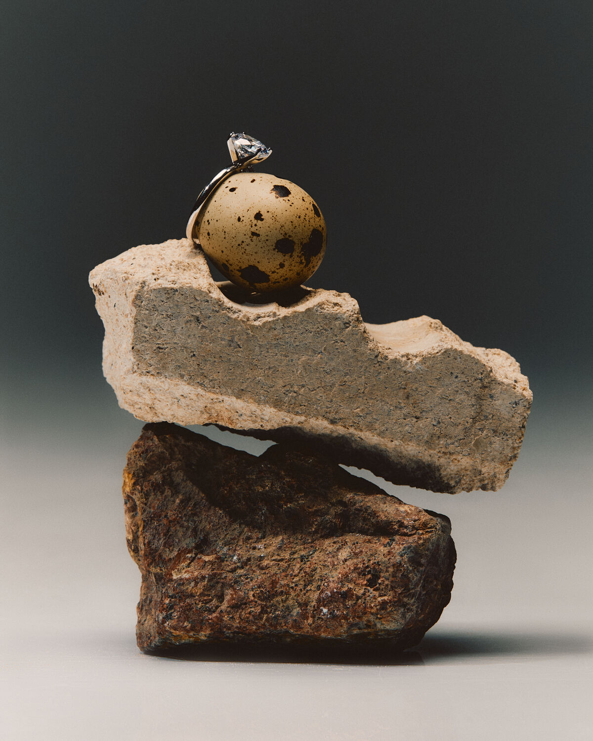 Ring on stone