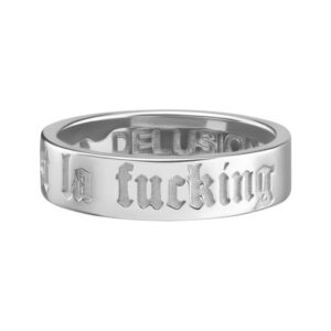 C'EST LA FUCKING VIE — каблучка зі срібла 925 DELUSION