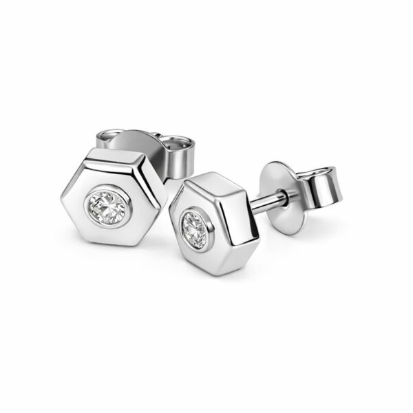 HEX NUT — сережки зі срібла 925 DELUSION